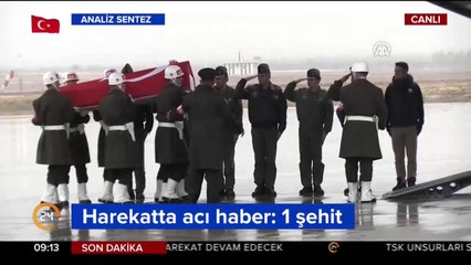 #Afrin şehidi Ankara'ya uğurlanıyor