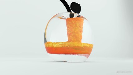 3D Learn Colors with Crystal Apple for Children - Fruit Colours for Kids Toddler