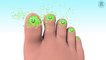 3D Learn Colors with Surprise Nail Arts FOOT FINGER FAMILY Colours for Kids Chil