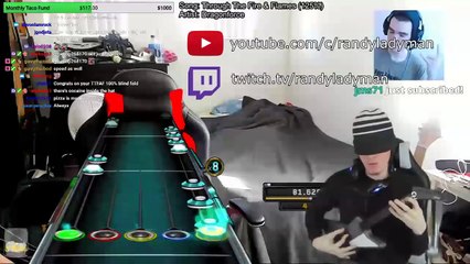 Les yeux bandés il joue à Guitar Hero à la perfection sur le morceau le plus dur ! DragonForce