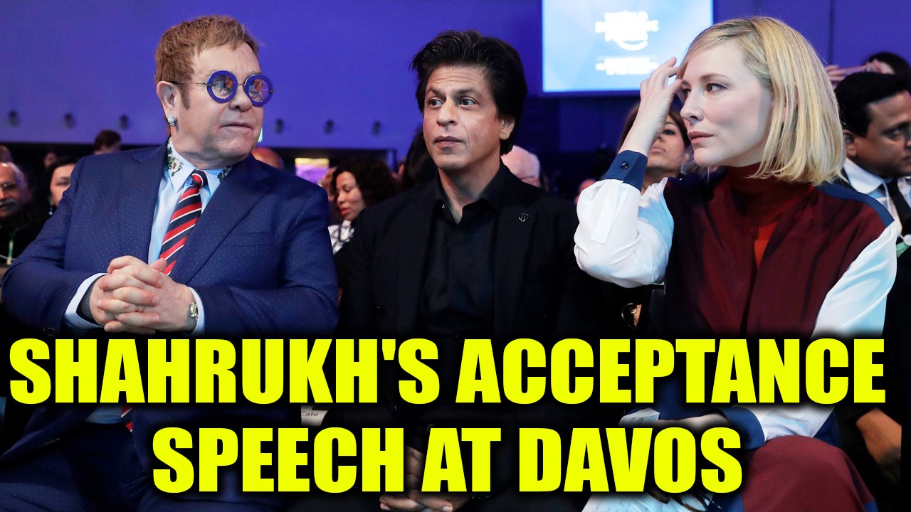 Bollywood star Shah Rukh Khan receives Annual Crystal Awards, Watch Full speech | Oneindia News