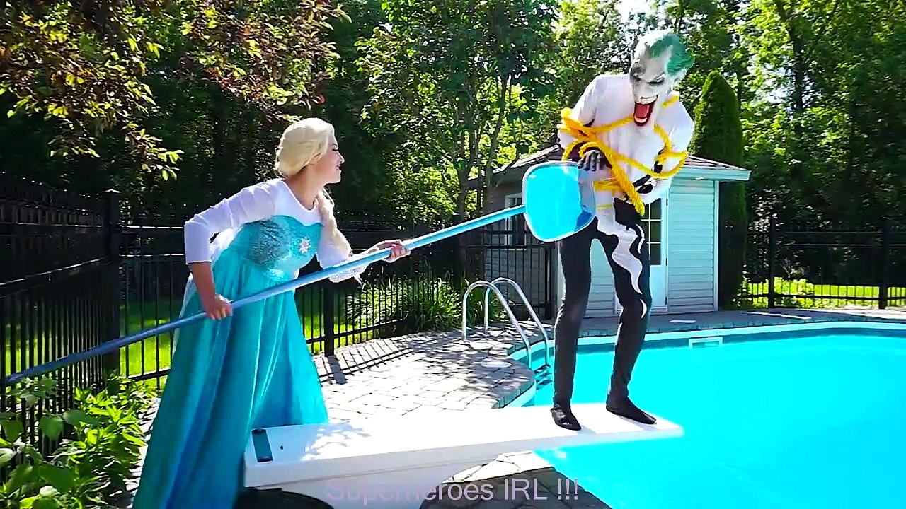 Frozen Elsa & Spiderman INDOOR CAMPOUT!! w  Joker Mickey Mouse Fun Superhero Movie in real life | Superheroes | Spiderman | Superman | Frozen Elsa | Joker