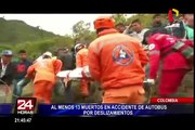 Colombia: accidente de autobus dejó al menos trece muertos