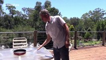 Cooking an egg during a heatwave with just the sun and a frying pan