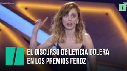 El discurso de Leticia Dolera en Los Premios Feroz