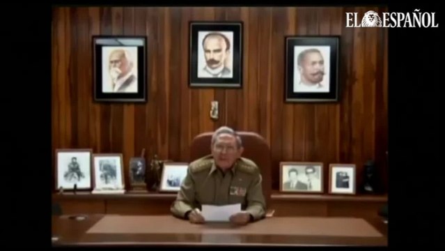 El presidente Raúl Castro anuncia la muerte de Fidel Castro