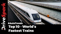 Fastest Trains In The World - Bullet Train Top Speeds Challenge Supercars