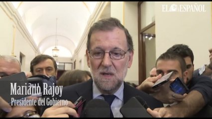 Primeras declarciones de Rajoy tras la muerte de Rita Barberá