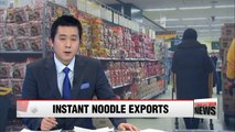 Korea's ramyeon exports hit record high in 2017
