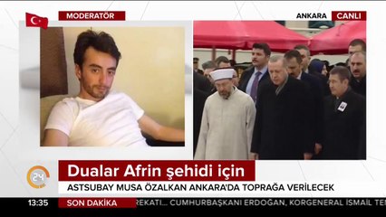 Afrin şehidi son yolculuğuna uğurlanıyor