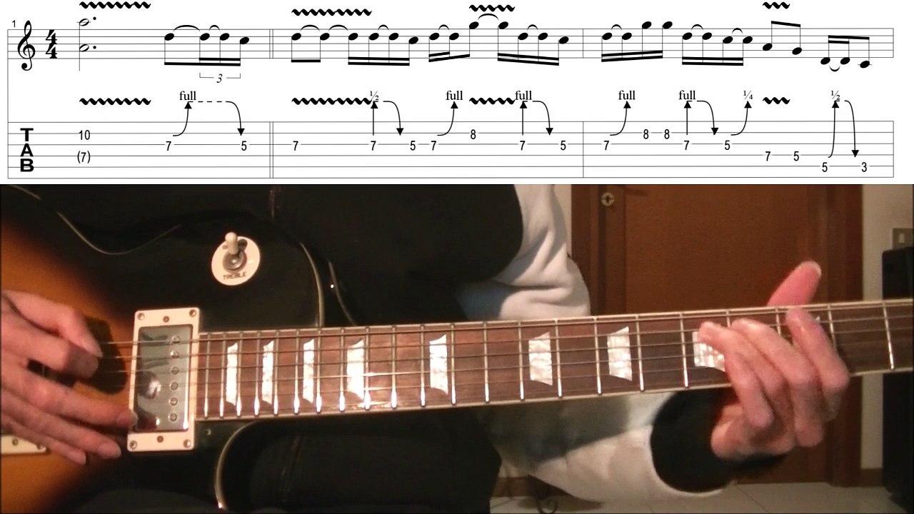 Guns n roses - don't cry guitar solo lesson (WITH TAB)