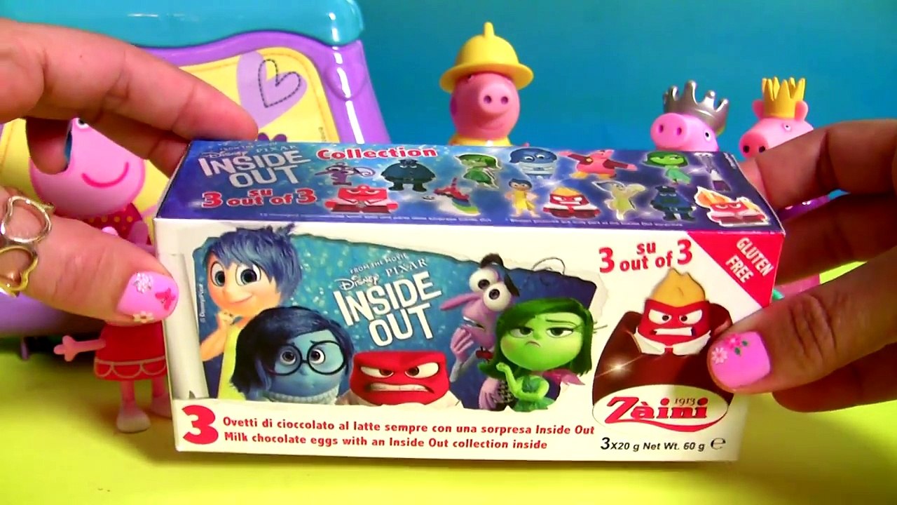 Inside Out Choco Surprise Eggs same as Kinder Huevos Sorpresa Divertida Mente Vi