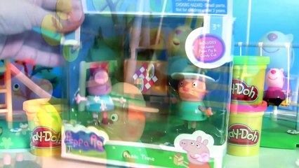Its Picnic Time with Peppa Pig and Candy Cat in the Playground Park making Play