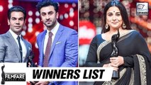 63rd Filmfare Awards 2018 Full Winners List