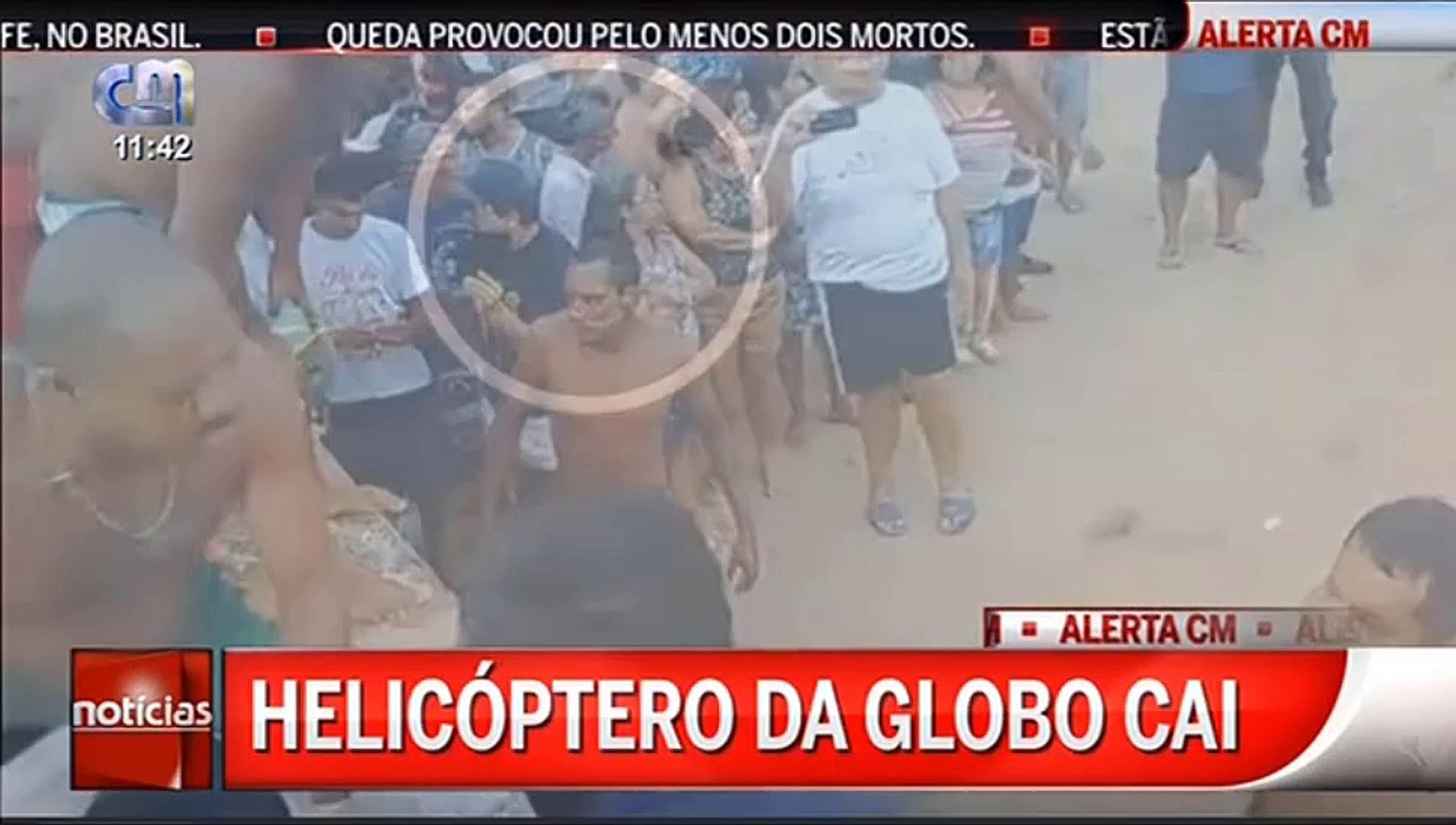 Helicóptero da Globo cai