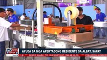 Ayuda sa mga apektadong residente sa Albay, patuloy