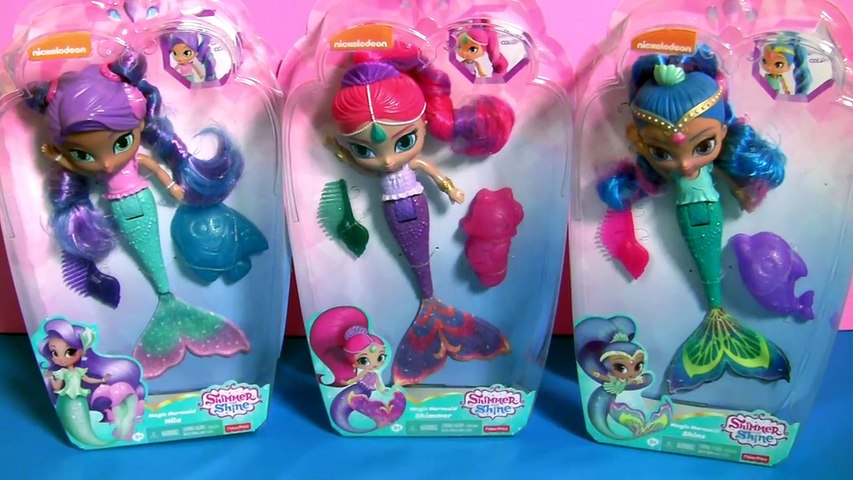 Mermaids Shimmer and Shine Pool Party with Barbie Swimming Underwater Magic Colo