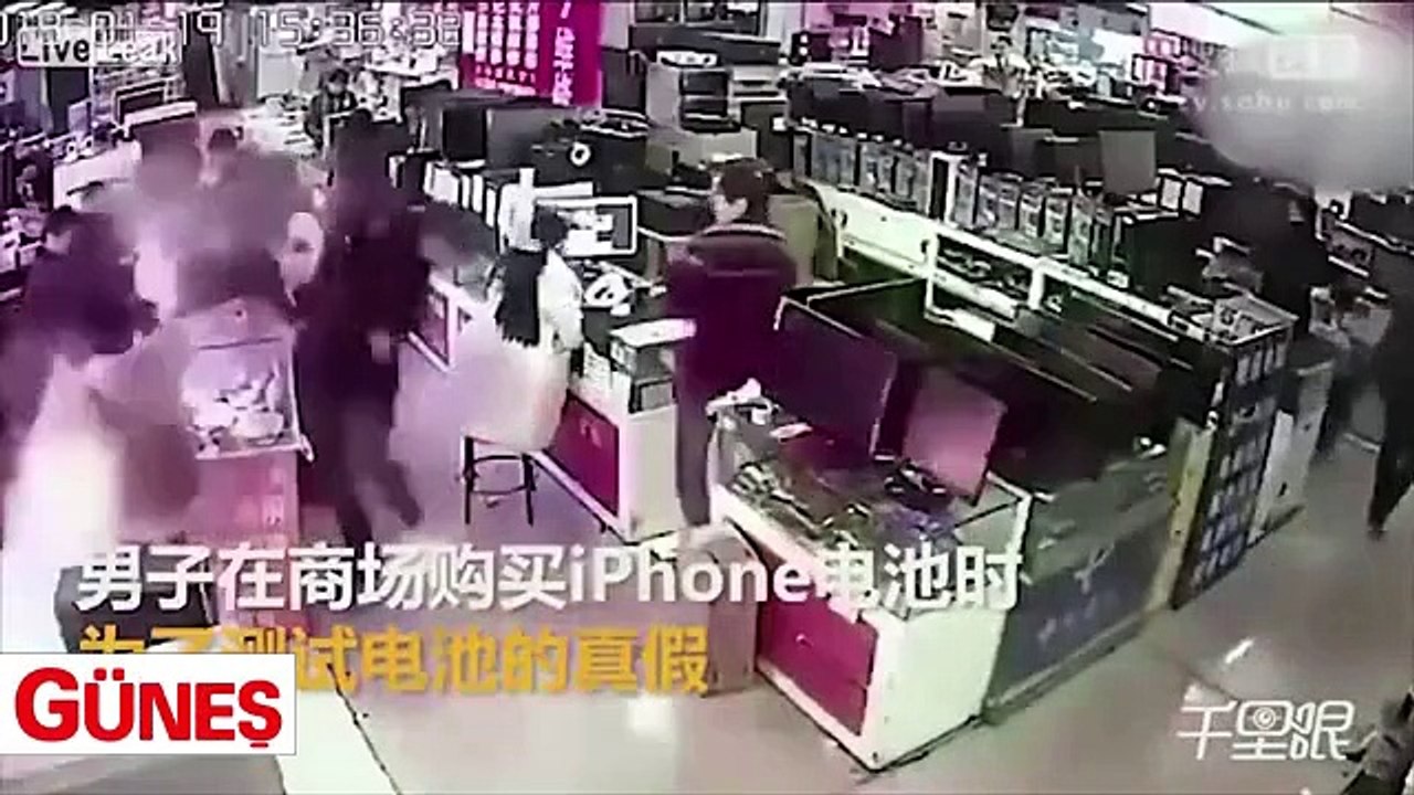 Test için ısırdığı akıllı telefon bataryası ağzında patladı