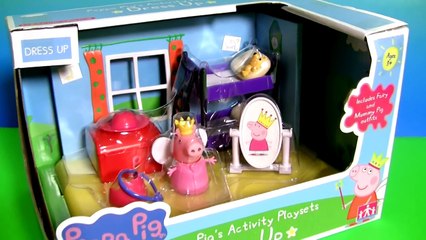 Fairy Peppa Pig SLEEPOVER SLUMBER PARTY Dress-up with Candy Cat & Suzy Sheep Pij