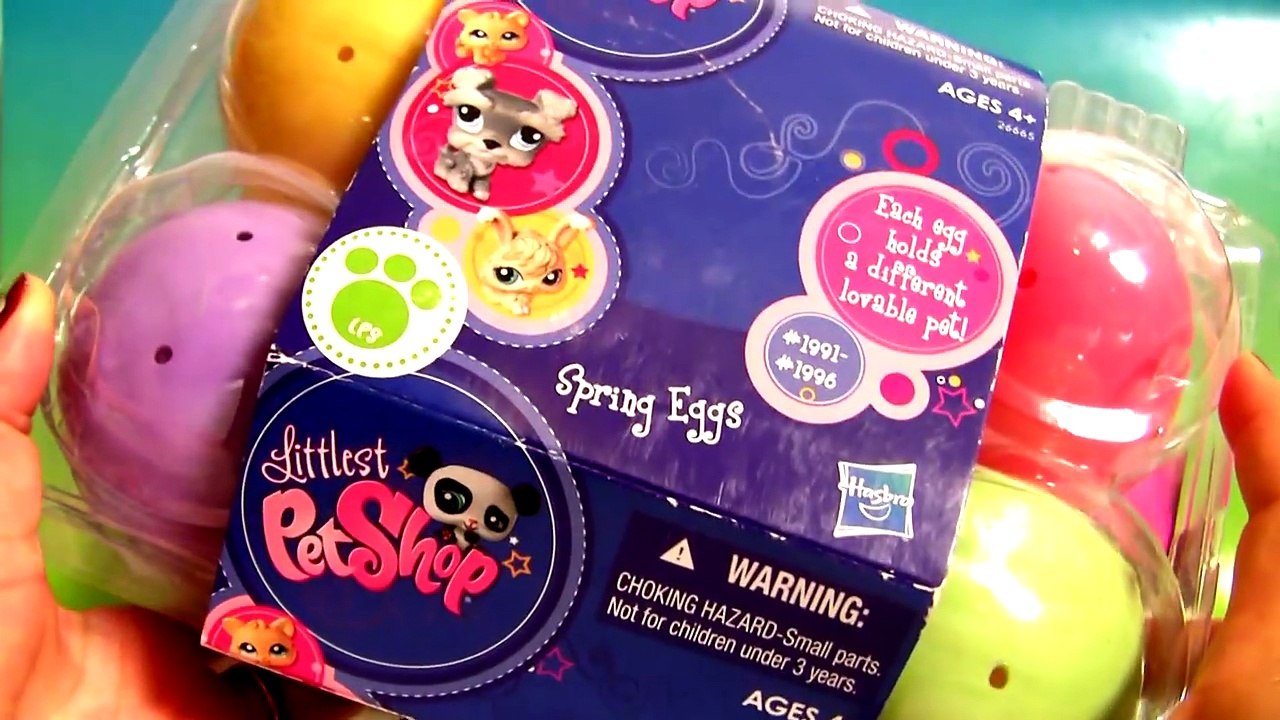Easter Eggs Toy Surprise Littlest Pet Shop 6-pack LPS Huevos Sorpresa Unboxing b