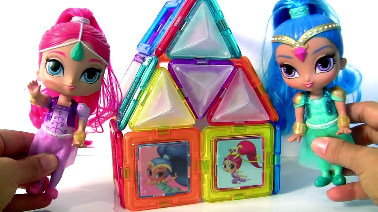 Shimmer and Shine MAGFORMERS 3D Magnetic Shapes Tiles Set by Funtoys