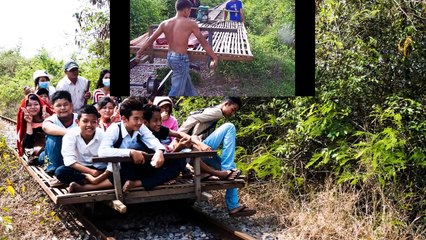 Amazing Bamboo Train in Battambang Province | Tour in Cambodia