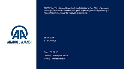 Şehit Üsteğmen Usta'nın ailesi yasta - ANTALYA