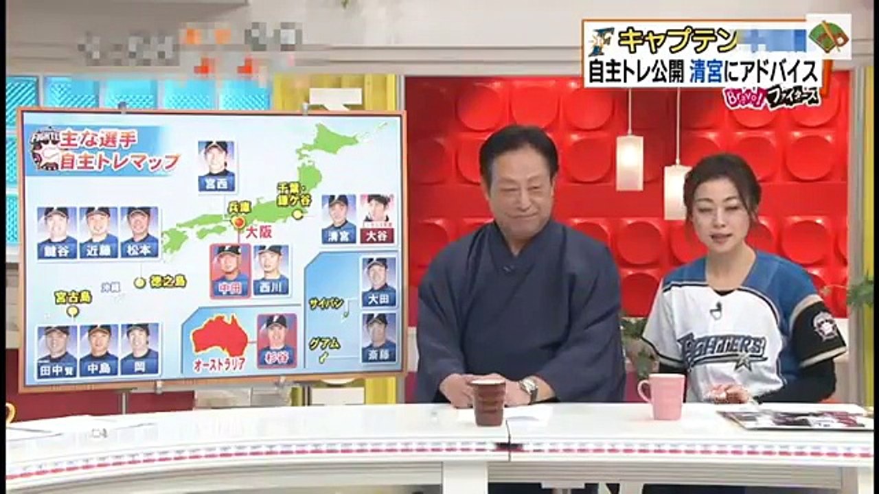 日本ハム キャプテン 中田翔 自主トレ公開！ 2018.1.12 日本ハムファイターズ情報 プロ野球