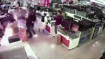 iPhone battery explodes in shop after customer BITES into it