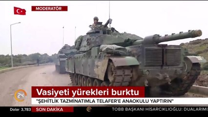 Afrin şehidinin vasiyeti yürek burktu