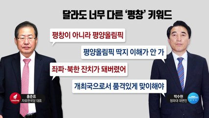 "내로남불 vs 반성부터" 달라도 너무 다른 평창 키워드 / YTN