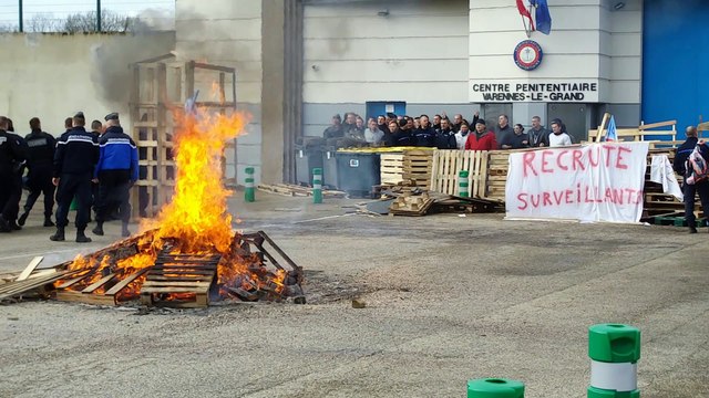 Grêve à la prison de Varennes-le-Grand