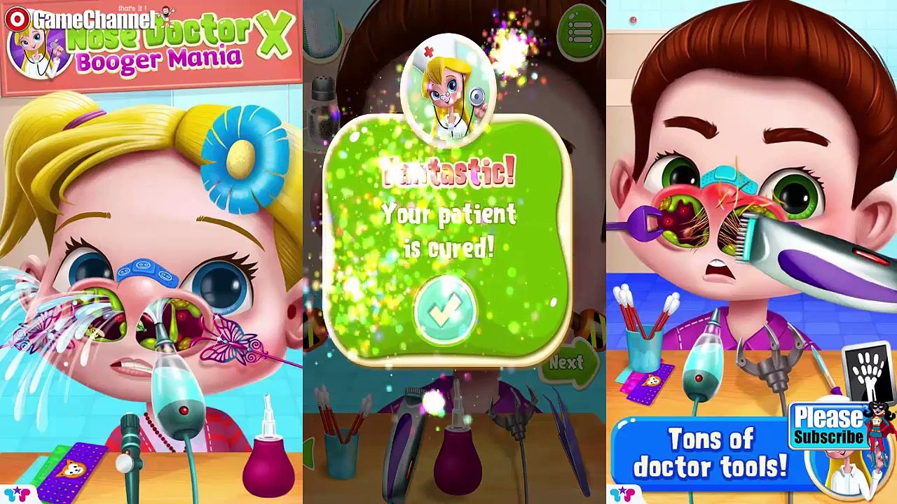 Nose Doctor X Booger Mania Tabtale Unlock All + No ADS Android İos Free Game GAMEPLAY VİDEO