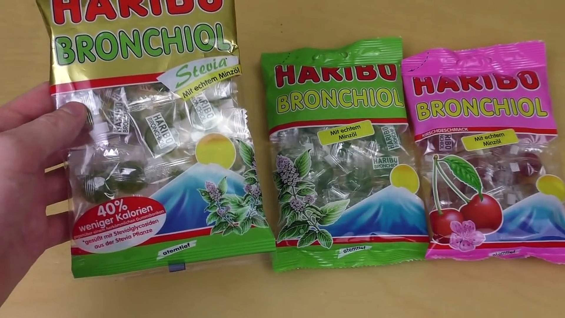 ⁣Haribo Bronchiol + Cherry Variety + Stevia Variety
