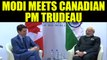 PM Modi meets Canadian PM Justin Trudeau during WEF 2017, Watch | Oneindia News