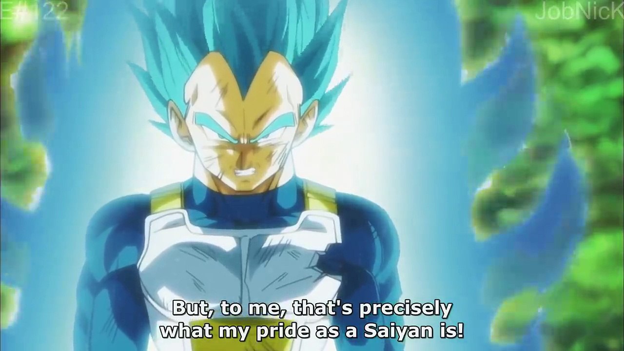 SSJ Blue Vegeta MAX POWER Final Flash vs. Jiren!(Subbed) - HD