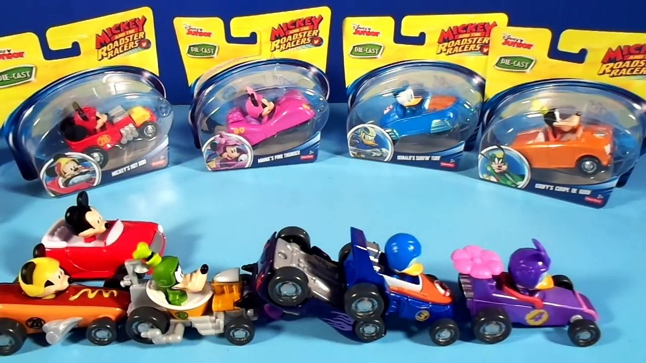 Disney Junior MICKEY AND THE ROADSTER RACERS Toys! Mickey Mouse Donald ...