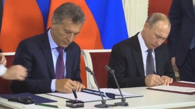 Putin y Macri se comprometen a reforzar cooperación estratégica bilateral