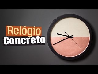 DIY - RELÓGIO CONCRETO
