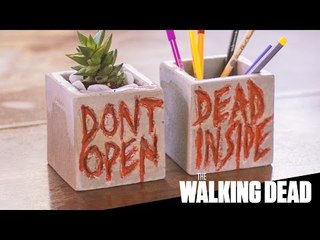 Organizadores de Concreto THE WALKING DEAD | Amigo Secreto DIY