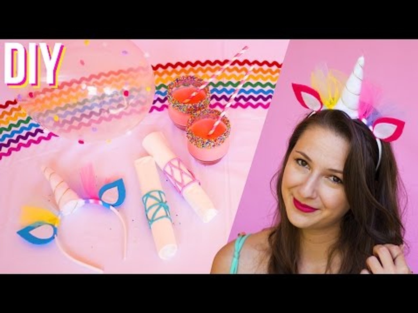 DIY DECORAÇÃO DE FESTA - UNICÓRNIO