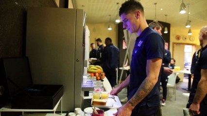 Collation d'avant-match pour les footballeurs spinaliens à l'hôtel Kyriad d'Epinal