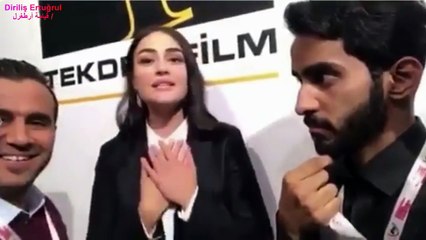 شاهد بماذا أجابت حليمة عند سؤالها عن المتابعين العرب || قيامة أرطغرل