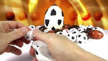 Giant Soccer Ball Play Doh Surprise Egg Opening - 75 Surprise Eggs