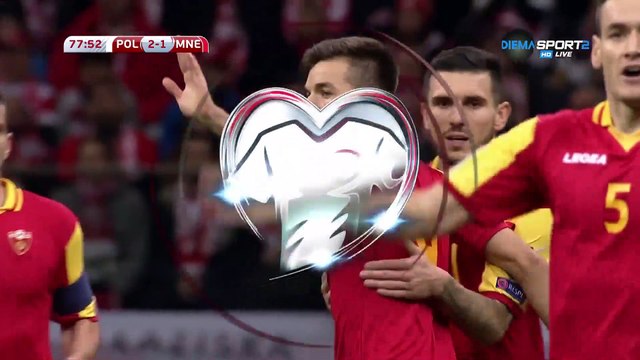 2-1 Stefan Mugoša Amazing Goal FIFA WC Qualification UEFA Group E - 08.10.2017 Poland 2-1...