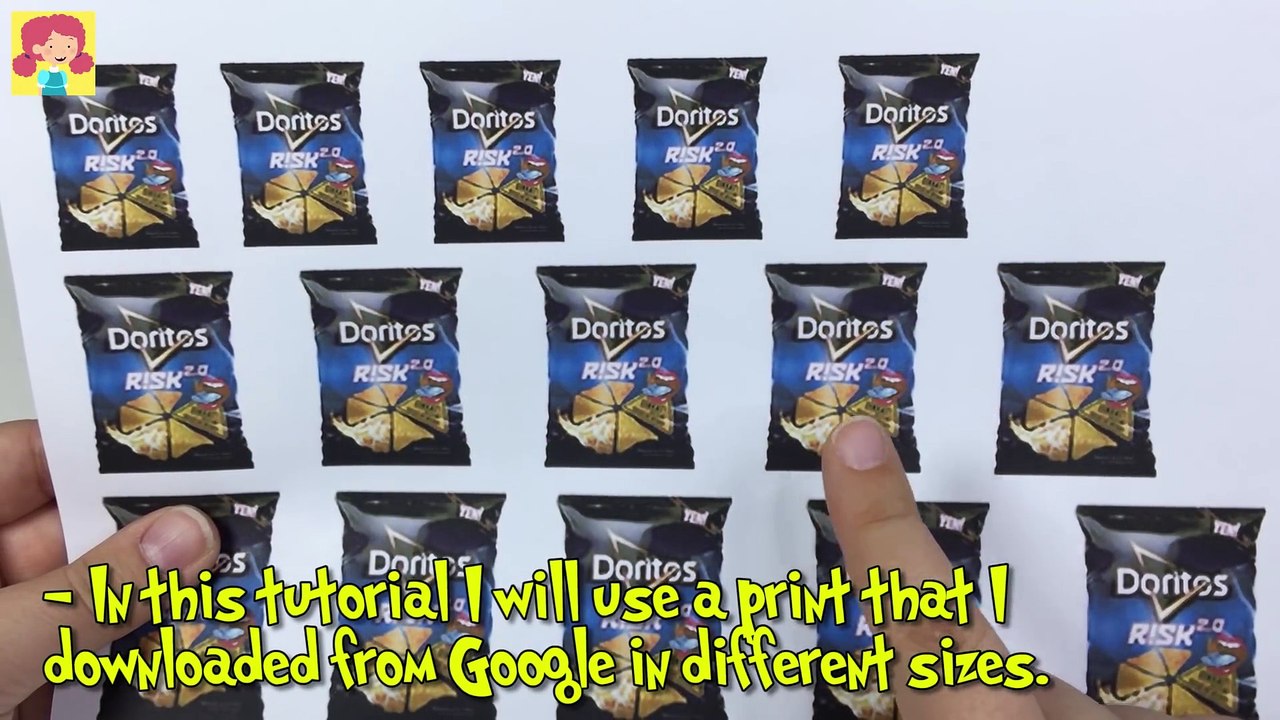 How to Make Barbie Doll Chips and Bag - DIY Easy Miniature Doll Food - Making Kids Toys