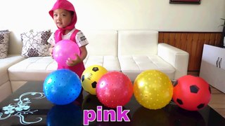 Learn Colors big Balls and play ball with Masha   Learn Colors for Kids Video