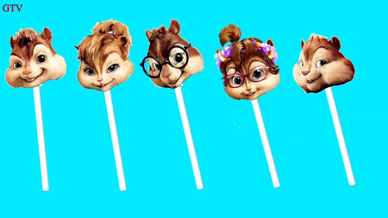 Chipmunks Lollipop Finger Family Song Nursery Rhymes for Children and Kids