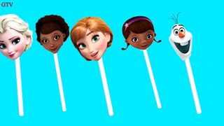Doc McStuffins Frozen Lollipop Finger Family Song Nursery Rhymes