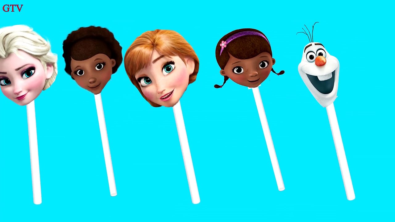Doc McStuffins Frozen Lollipop Finger Family Song Nursery Rhymes